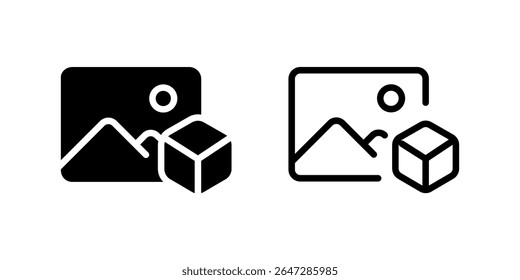 Un conjunto de íconos minimalistas de blockchain con billetera, cadena e imágenes relacionadas con la Galería. Perfecto para App criptográficos, NFT y plataformas descentralizadas.
