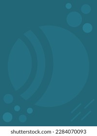 Minimalist blue abstract background circle dot shapes. wallpaper design for poster, brochure, presentation, website, cover. Vector illustration.