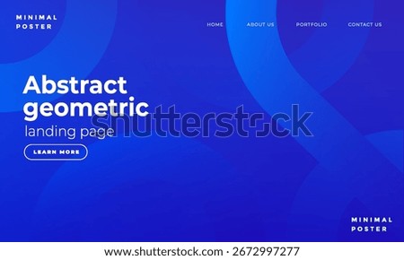 Minimalist Blue Abstract Background Design with Modern Line and Geometric Elements for Posters, Banners, and Creative Presentations
