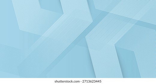 Minimalist blue geometric background with diagonal lines and abstract 3D shapes, perfect for modern design and tech themes.

