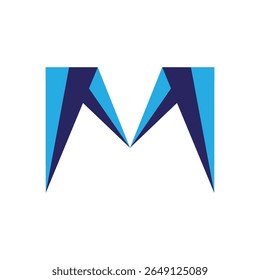Minimalist Blue Geometric XY or YX Logo Design for Branding or Digital Marketing
