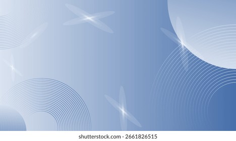 Minimalist blue gradient modern background with circle elements. Digital technology abstract modern