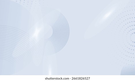 Fondo moderno degradado azul minimalista con Elementos circulares. Tecnología digital abstracta moderna