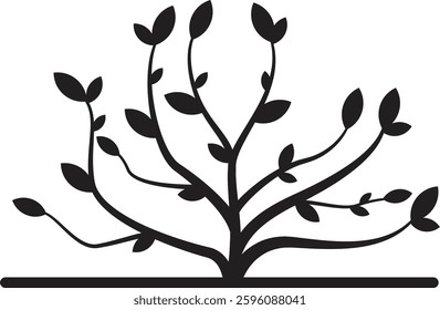 Minimalist blue and green combination tree logo, futuristic touch geometric elements, suitable for brands that focus on green technology, or the environment. Available in high quality vector format