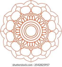 Minimalist Blue Mandala Design for Meditation and Zen