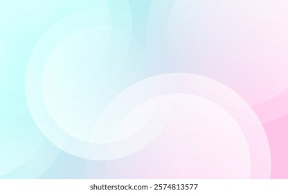 Minimalist Blue and pink gradations. Abstract frame. Circle effect style. Modern . EPS 10