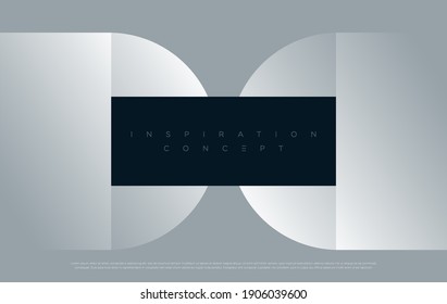 Fondo abstracto minimalista azul premium con elementos geométricos de lujo. Diseño exclusivo de fondo de pantalla para afiches, folletos, presentaciones, sitios web, etc. - EPS vectoriales