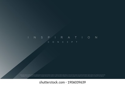 Minimalist blue premium abstract background with luxury geometric elements. Exclusive wallpaper design for poster, brochure, presentation, website etc. - Vector EPS