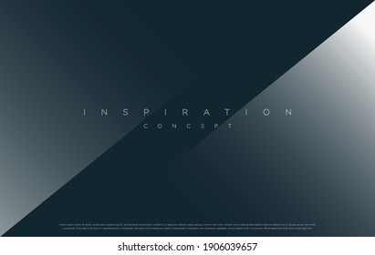 Minimalist blue premium abstract background with luxury geometric elements. Exclusive wallpaper design for poster, brochure, presentation, website etc. - Vector EPS