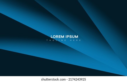 Fondo abstracto minimalista azul premium con formas geométricas oscuras de lujo. Diseños exclusivos de fondo de pantalla para carteles, folletos, presentaciones, sitios web, etc.