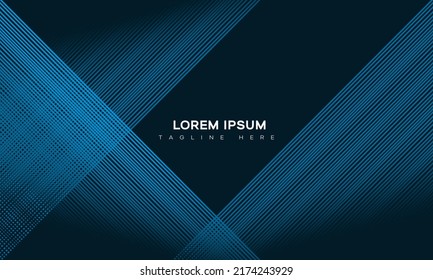 Fondo abstracto minimalista azul premium con formas geométricas oscuras de lujo. Diseños exclusivos de fondo de pantalla para carteles, folletos, presentaciones, sitios web, etc.