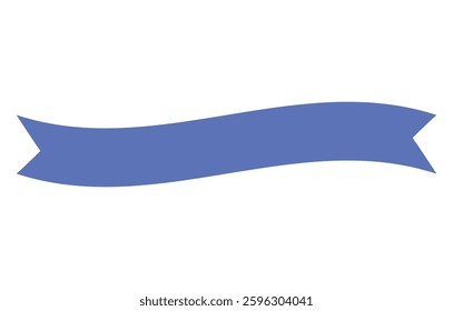 Minimalist Blue Ribbon Vector Design