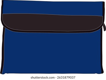 Minimalist blue seminar folder design, perfect for professional presentations, conferences, and corporate events. Sleek and modern folder with clean lines, ideal for organizing documents and material