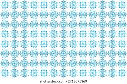 Un patrón de copo de nieve azul minimalista que forma una textura suave de invierno, perfecto para el diseño de la superficie, envoltura de regalo, Plantillas y efectos visuales de temporada.