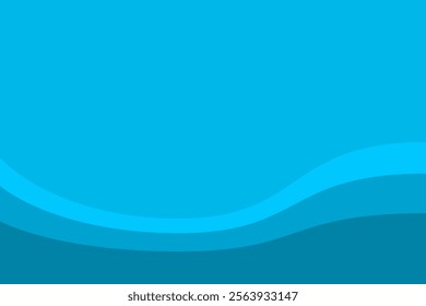 Minimalist Blue Water Wave Presentation Background Design
