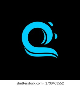 Minimalist blue wave icon in clean vector logo design, symbolizing water, freshness, and flow. Perfect for marine businesses, water sports, spa brands, eco products, and ocean-related branding needs