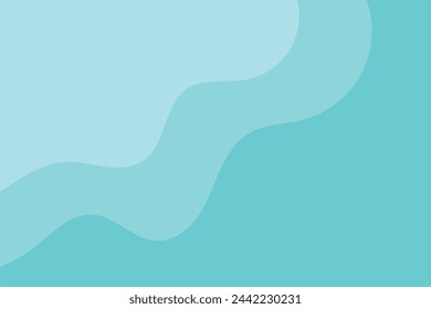 Minimalist Blue Waves: Hand-Drawn Geometric Background
