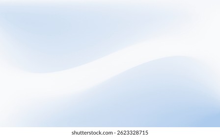 Fondo degradado azul y blanco minimalista con ondas suaves, perfecto para el diseño digital, encabezados de Sitio web y Plantillas de presentación modernas con transiciones de luz suaves