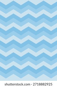 Uma ilustração em ziguezague azul minimalista com uma paleta pastel macia. Os picos e vales geométricos oferecem um visual fresco e arejado perfeito para fundos digitais ou impressos.