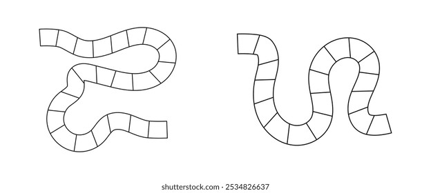 Minimalist Board Game Path Template