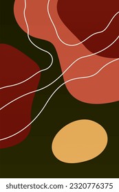 Minimalist Boho Abstract Background Art Wall Decor