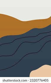 Minimalist Boho Abstract Background Art Wall Decor