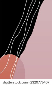 Minimalist Boho Abstract Background Art Wall Decor