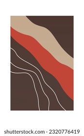 Minimalist Boho Abstract Background Art Wall Decor