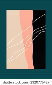 Minimalist Boho Abstract Background Art Wall Decor