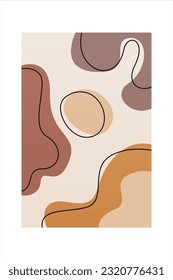 Minimalist Boho Abstract Background Art Wall Decor
