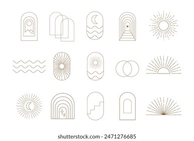 Minimalist Boho Collection Vector Set