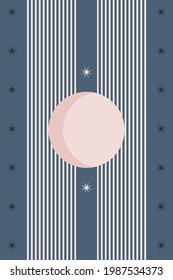Minimalist boho poster or t shirt print  for design
