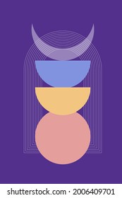 Minimalist Boho Poster or T Shirt Print Design