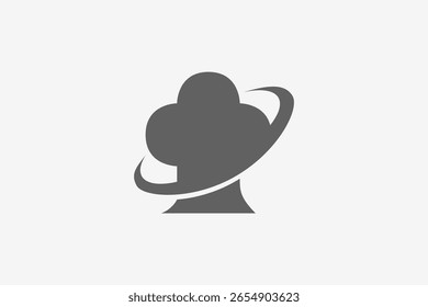 Logotipo minimalista em negrito para salvar árvore 