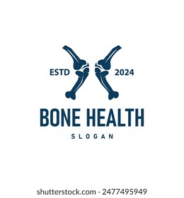 Minimalist Bone Health Logo Illustration Template Design