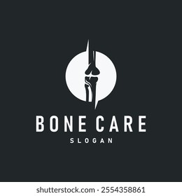 Minimalist Bone Health Logo Illustration Template Design