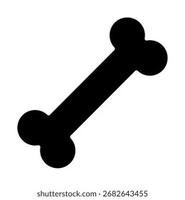Icono de hueso minimalista – Ilustración vectorial
