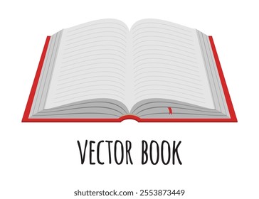 Minimalist Book Isolated Vector Illustration