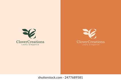 Minimalist Botanical Logo Design. Boho Floral Artwork Logo Designs