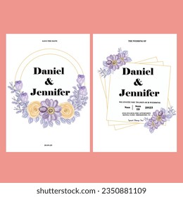 Minimalist Botanical Purple Weddings Expressing Beauty with Less"