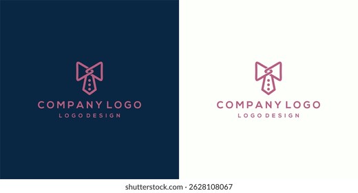 Minimalist Bow Tie Logo for Formal Wear Brand