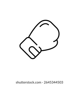 Minimalist Boxing Glove Icon Representing Strength And Sportiness