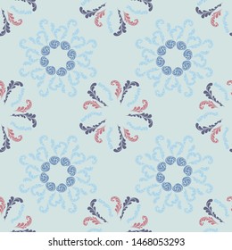 Minimalist branches elegant seamless floral motif pattern, stylized flowers organic print, vector ornate background. Modern floral stylized organic seamless fabric vector with flowers and twigs.