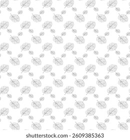Minimalist Branches Seamless Vector Pattern Design