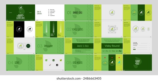 Minimalist Brand Manual Identity Guide Fresh Landscape