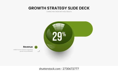 Minimalist Briefing Slide Layout Vector Illustration. Professional Introduction One Step Diagram Presentation Template. Educational Campaign 1 Option Chart Frame Design.