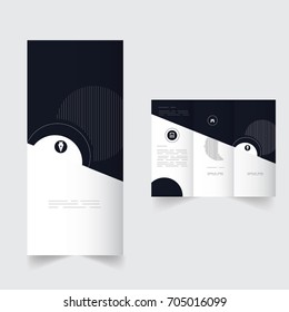 Minimalist brochure design template 