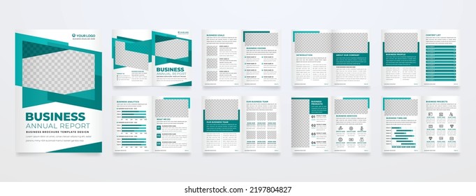 minimalist brochure template design use for company profile and proposal