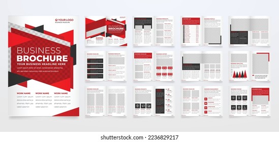 minimalist brochure template with modern concept and minimalist layout use for business profile and product catalog