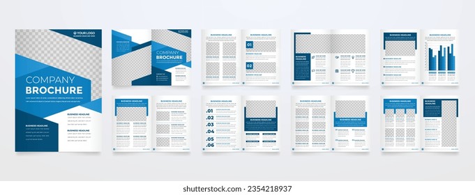minimalist brochure template with modern concept and minimalist layout use for business profile and product catalog
